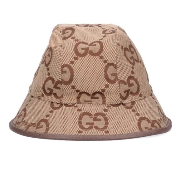 GUCCI GG Jumbo logo bucket hat S